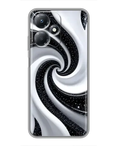 Чехол для Infinix Hot 30 Play с картинкой «Черно-белая спираль» Чехол для Infinix Hot 30 Play с картинкой «Черно-белая спираль»