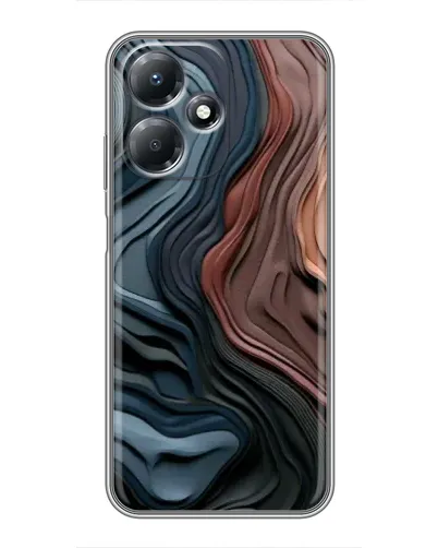 Чехол для Infinix Hot 30 Play с картинкой «Цветные волны каньона» Чехол для Infinix Hot 30 Play с картинкой «Цветные волны каньона»