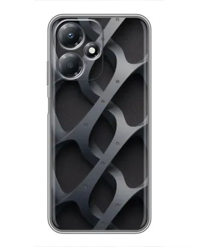 Чехол для Infinix Hot 30 Play с картинкой «Объемное серое плетение» Чехол для Infinix Hot 30 Play с картинкой «Объемное серое плетение»