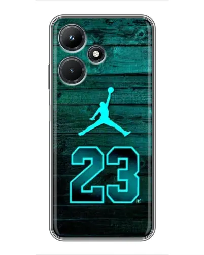 Чехол для Infinix Hot 30i с картинкой «Jordan Cyan 23» Чехол для Infinix Hot 30i с картинкой «Jordan Cyan 23»