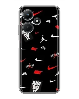 Чехол для Infinix Hot 30i с картинкой «Nike Mix Pattern»
