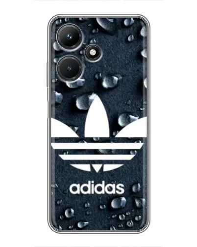 Чехол для Infinix Hot 30i с картинкой «Adidas Trefoil Blue»