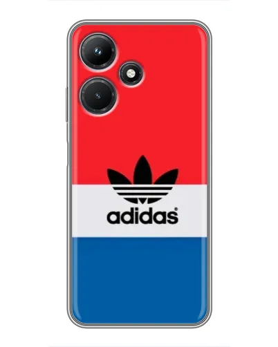 Чехол для Infinix Hot 30i с картинкой «Ретро блоки Adidas»