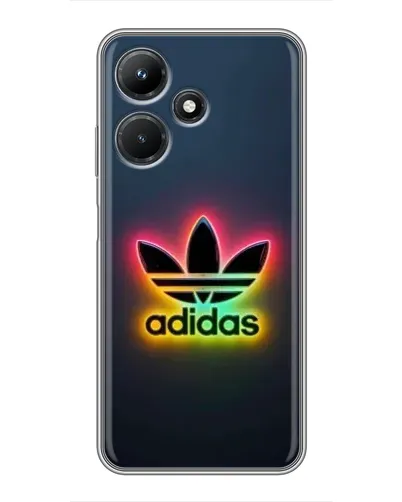 Чехол для Infinix Hot 30i с картинкой «Неоновый Adidas»