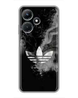 Чехол для Infinix Hot 30i с картинкой «Абстрактный дым Adidas»