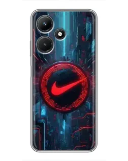 Чехол для Infinix Hot 30i с картинкой «Техногенный стиль Nike» Чехол для Infinix Hot 30i с картинкой «Техногенный стиль Nike»