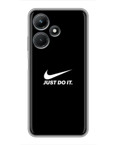 Чехол для Infinix Hot 30i с картинкой «Минимализм от Nike»