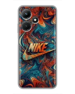 Чехол для Infinix Hot 30i с картинкой «Nike в абстракции» Чехол для Infinix Hot 30i с картинкой «Nike в абстракции»