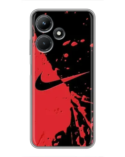 Чехол для Infinix Hot 30i с картинкой «Красные брызги Nike» Чехол для Infinix Hot 30i с картинкой «Красные брызги Nike»