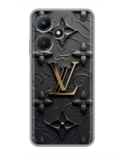 Чехол для Infinix Hot 30i с картинкой «Кожаная текстура LV»