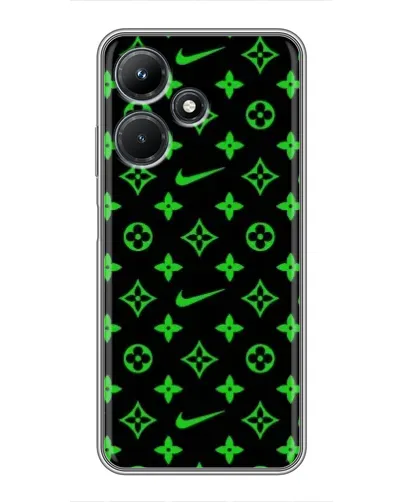 Чехол для Infinix Hot 30i с картинкой «Неоновый принт LV»