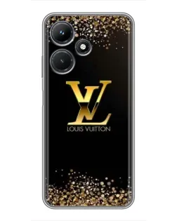 Чехол для Infinix Hot 30i с картинкой «LV — золотые искры»