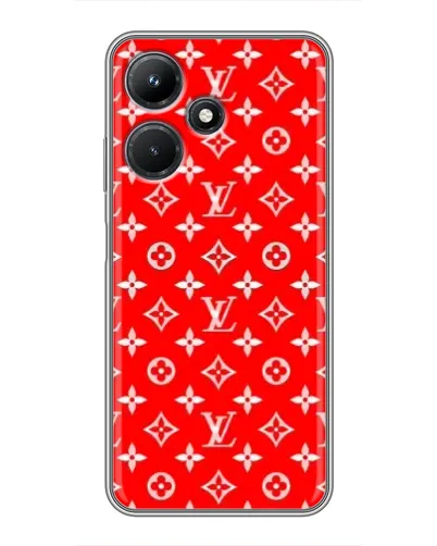 Чехол для Infinix Hot 30i с картинкой «Яркий паттерн LV»