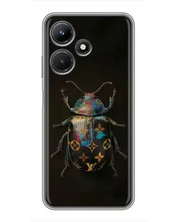 Чехол для Infinix Hot 30i с картинкой «LV — мраморный принт»