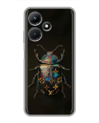 Чехол для Infinix Hot 30i с картинкой «LV — мраморный принт»