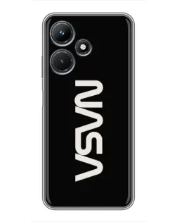 Чехол для Infinix Hot 30i с картинкой «NASA — вертикальный логотип» Чехол для Infinix Hot 30i с картинкой «NASA — вертикальный логотип»