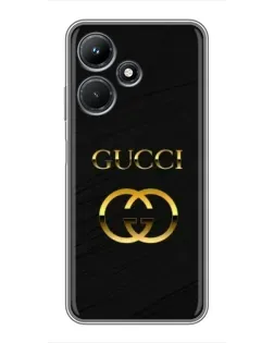 Чехол для Infinix Hot 30i с картинкой «Золотой логотип Gucci» Чехол для Infinix Hot 30i с картинкой «Золотой логотип Gucci»