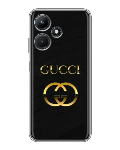 Чехол для Infinix Hot 30i с картинкой «Золотой логотип Gucci» Чехол для Infinix Hot 30i с картинкой «Золотой логотип Gucci»