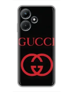 Чехол для Infinix Hot 30i с картинкой «Gucci — красный логотип» Чехол для Infinix Hot 30i с картинкой «Gucci — красный логотип»