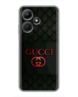 Чехол для Infinix Hot 30i с картинкой «Gucci — стеганый черный» Чехол для Infinix Hot 30i с картинкой «Gucci — стеганый черный»
