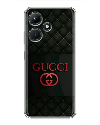 Чехол для Infinix Hot 30i с картинкой «Gucci — стеганый черный» Чехол для Infinix Hot 30i с картинкой «Gucci — стеганый черный»