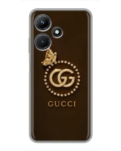 Чехол для Infinix Hot 30i с картинкой «Gucci — золотая бабочка» Чехол для Infinix Hot 30i с картинкой «Gucci — золотая бабочка»