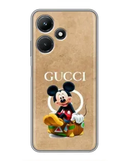 Чехол для Infinix Hot 30i с картинкой «Микки Маус Gucci — крафт» Чехол для Infinix Hot 30i с картинкой «Микки Маус Gucci — крафт»