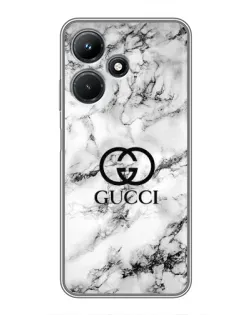 Чехол для Infinix Hot 30i с картинкой «Gucci — мраморный шик» Чехол для Infinix Hot 30i с картинкой «Gucci — мраморный шик»
