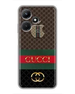Чехол для Infinix Hot 30i с картинкой «Gucci — брендированный десерт» Чехол для Infinix Hot 30i с картинкой «Gucci — брендированный десерт»