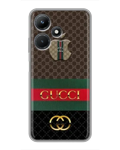 Чехол для Infinix Hot 30i с картинкой «Gucci — брендированный десерт» Чехол для Infinix Hot 30i с картинкой «Gucci — брендированный десерт»