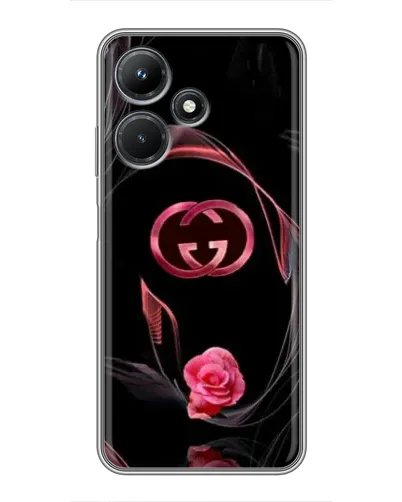 Чехол для Infinix Hot 30i с картинкой «Gucci — неоновая роза» Чехол для Infinix Hot 30i с картинкой «Gucci — неоновая роза»
