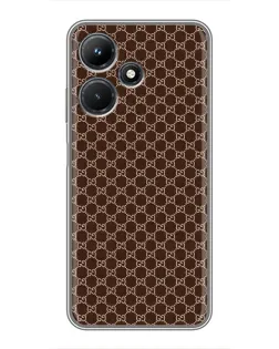 Чехол для Infinix Hot 30i с картинкой «Gucci — шоколадная сетка» Чехол для Infinix Hot 30i с картинкой «Gucci — шоколадная сетка»