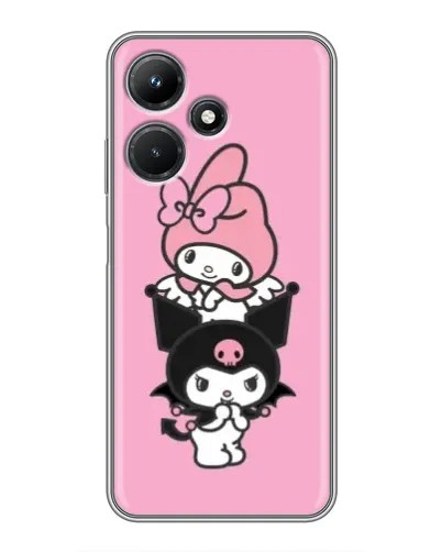 Чехол для Infinix Hot 30i с картинкой «My Melody и Kuromi» Чехол для Infinix Hot 30i с картинкой «My Melody и Kuromi»