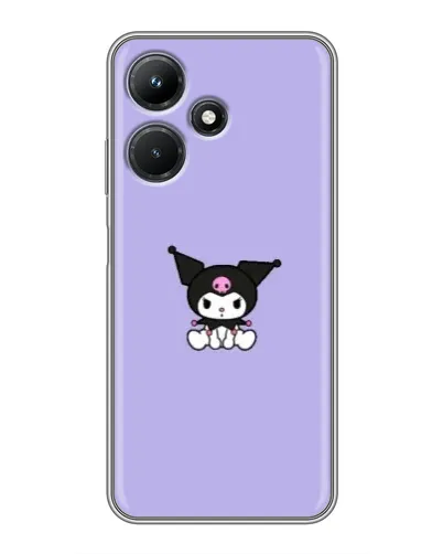 Чехол для Infinix Hot 30i с картинкой «Kuromi — фиолетовый минимализм» Чехол для Infinix Hot 30i с картинкой «Kuromi — фиолетовый минимализм»