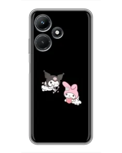Чехол для Infinix Hot 30i с картинкой «My Melody и Kuromi»