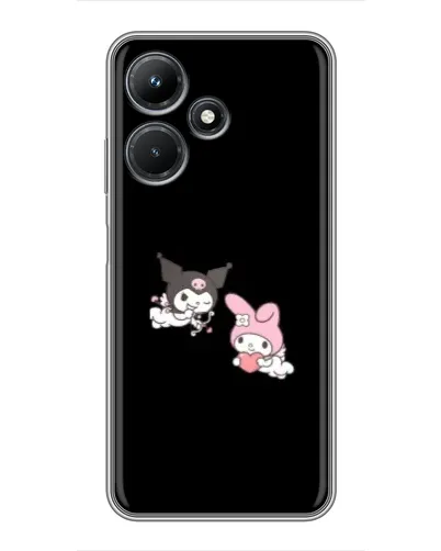 Чехол для Infinix Hot 30i с картинкой «My Melody и Kuromi» Чехол для Infinix Hot 30i с картинкой «My Melody и Kuromi»