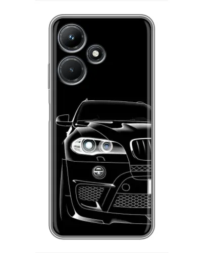 Чехол для Infinix Hot 30i с картинкой «Темный силуэт BMW» Чехол для Infinix Hot 30i с картинкой «Темный силуэт BMW»