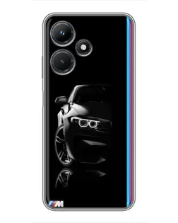 Чехол для Infinix Hot 30i с картинкой «Силуэт BMW в темноте» Чехол для Infinix Hot 30i с картинкой «Силуэт BMW в темноте»
