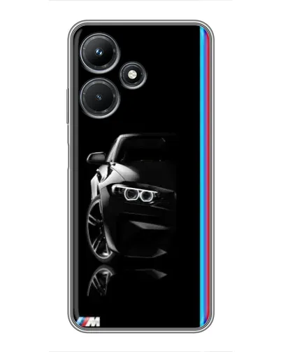 Чехол для Infinix Hot 30i с картинкой «Силуэт BMW в темноте» Чехол для Infinix Hot 30i с картинкой «Силуэт BMW в темноте»