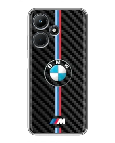 Чехол для Infinix Hot 30i с картинкой «Эмблема BMW и карбон» Чехол для Infinix Hot 30i с картинкой «Эмблема BMW и карбон»