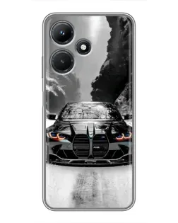 Чехол для Infinix Hot 30i с картинкой «BMW — акварельный дрифт» Чехол для Infinix Hot 30i с картинкой «BMW — акварельный дрифт»