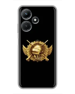 Чехол для Infinix Hot 30i с картинкой «PUBG — оранжевый градиент»