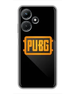 Чехол для Infinix Hot 30i с картинкой «PUBG — рамка лого»