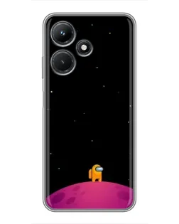 Чехол для Infinix Hot 30i с картинкой «Одинокий герой на планете»