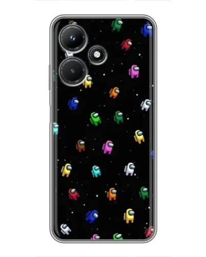 Чехол для Infinix Hot 30i с картинкой «Экипаж Among Us»