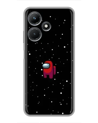 Чехол для Infinix Hot 30i с картинкой «Красный Among Us»