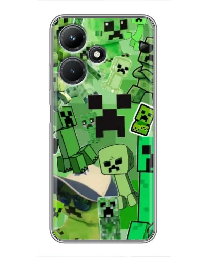 Чехол для Infinix Hot 30i с картинкой «Криперы Minecraft» Чехол для Infinix Hot 30i с картинкой «Криперы Minecraft»
