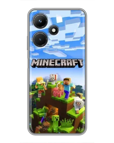 Чехол для Infinix Hot 30i с картинкой «Minecraft классический мир» Чехол для Infinix Hot 30i с картинкой «Minecraft классический мир»