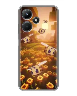 Чехол для Infinix Hot 30i с картинкой «Поле подсолнухов»