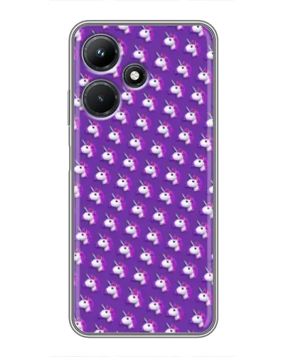 Чехол для Infinix Hot 30i с картинкой «Единороги на фиолетовом» Чехол для Infinix Hot 30i с картинкой «Единороги на фиолетовом»
